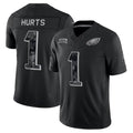 Reast P.Eagles #1 Jalen Hurts Player Black Limited 2026 Salute to Service Home Game Stitched Jerseys