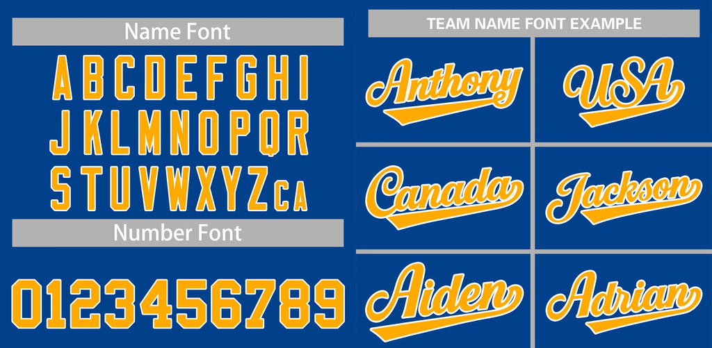 Hcwe Custom Royal Gold-White Classic Style Authentic Baseball Jersey