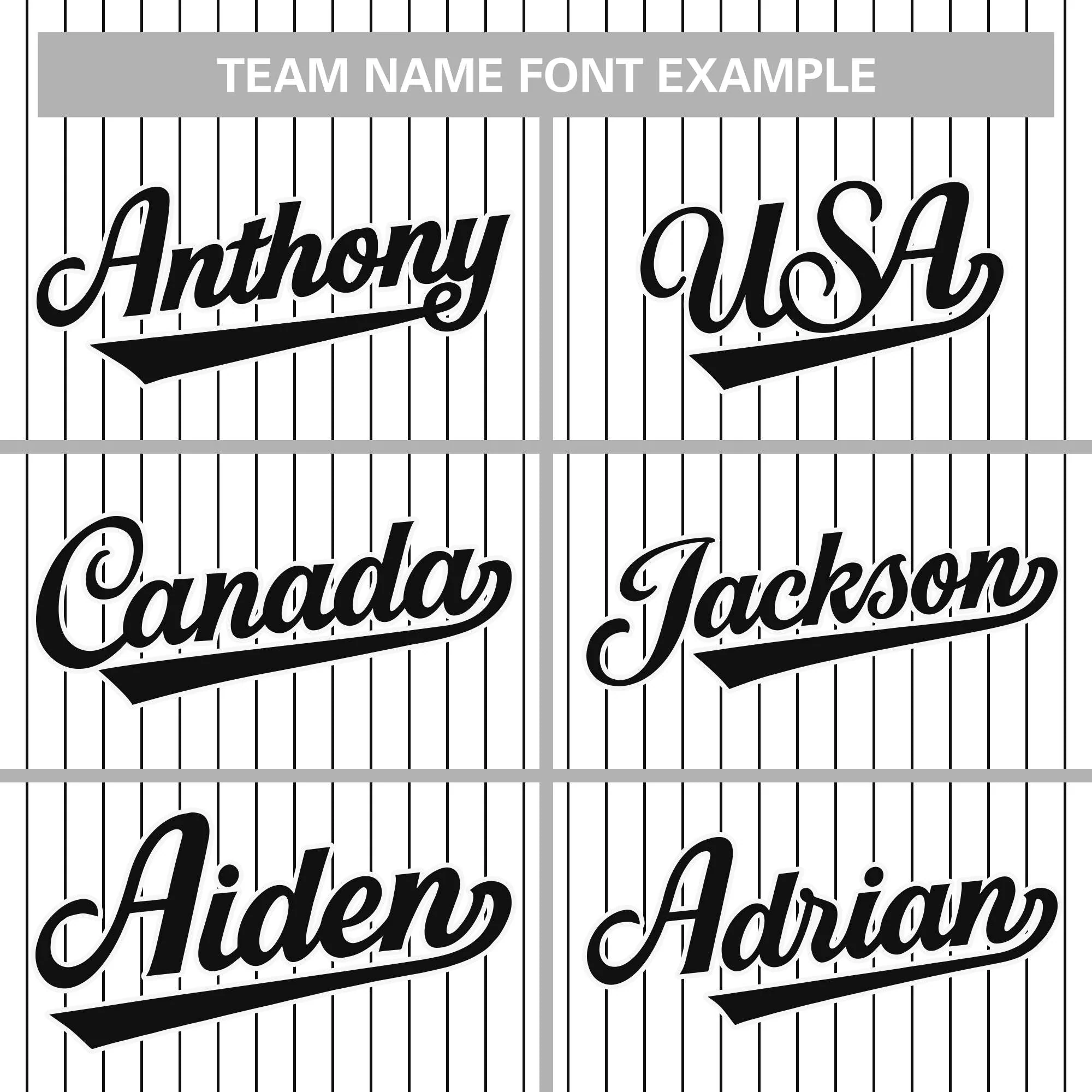 Hcwe Custom Pinstripe Baseball Jersey Button Down Shirt Personalized for AdultsYouth