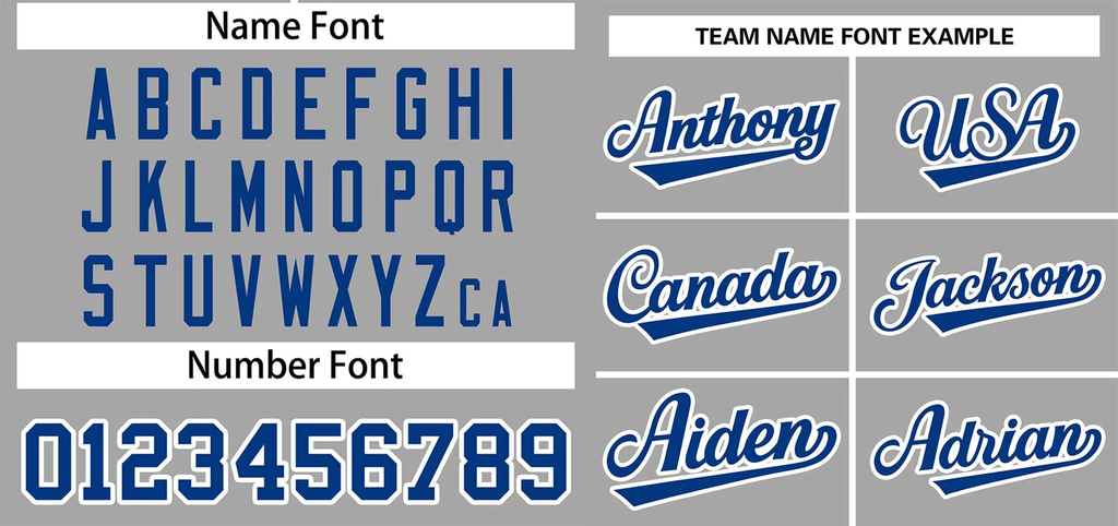 Hcwe Custom Gray Royal-White Classic Style Authentic Two-Button Softball Jersey