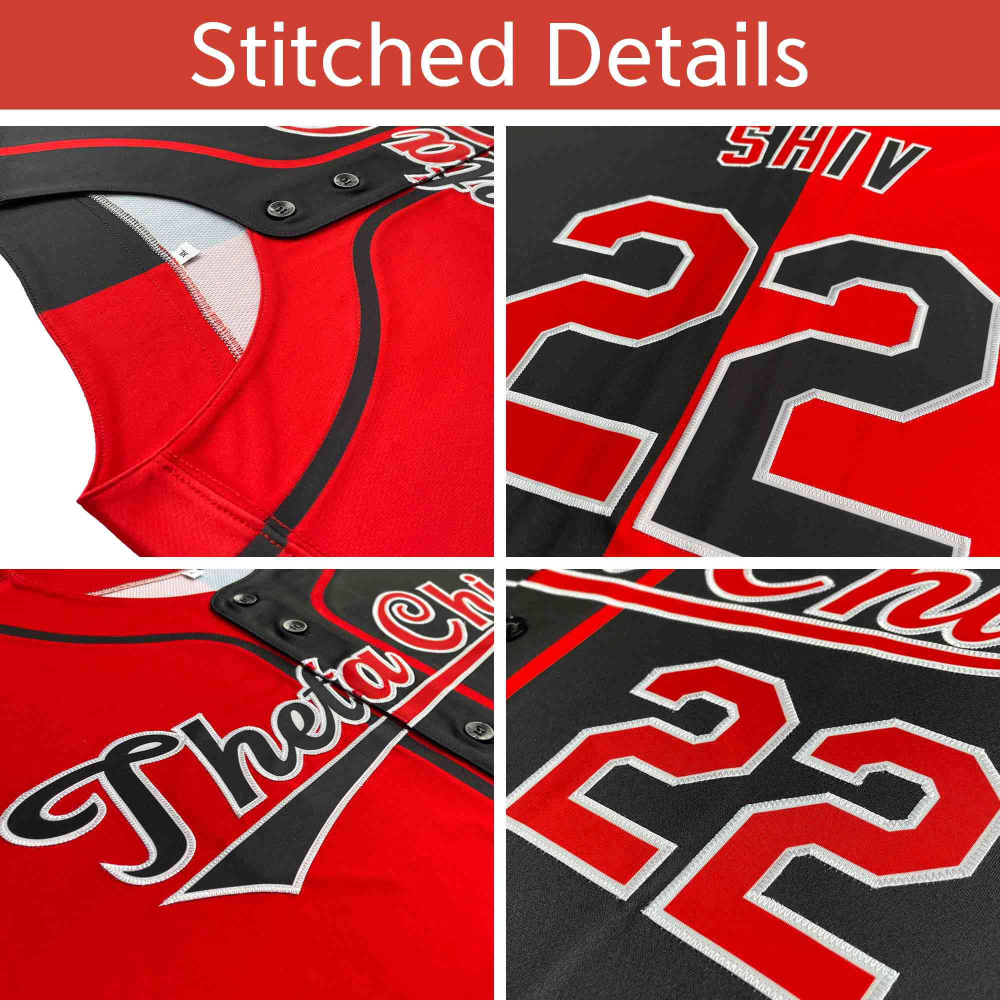 Hcwe Custom Black Yellow-White Hook Split Fashion Authentic Baseball Jersey