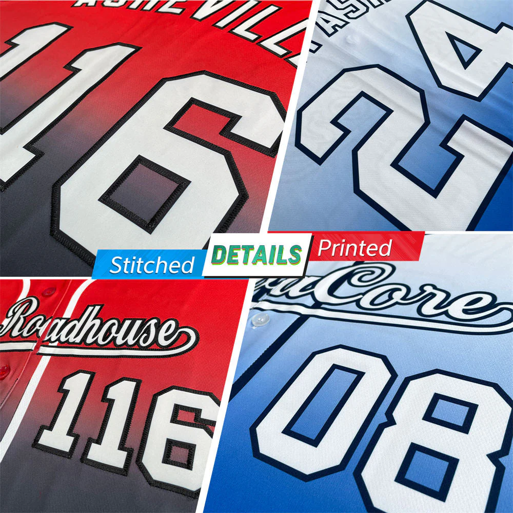 Hcwe Custom Royal Red-White Gradient Fashion Authentic Baseball Jersey