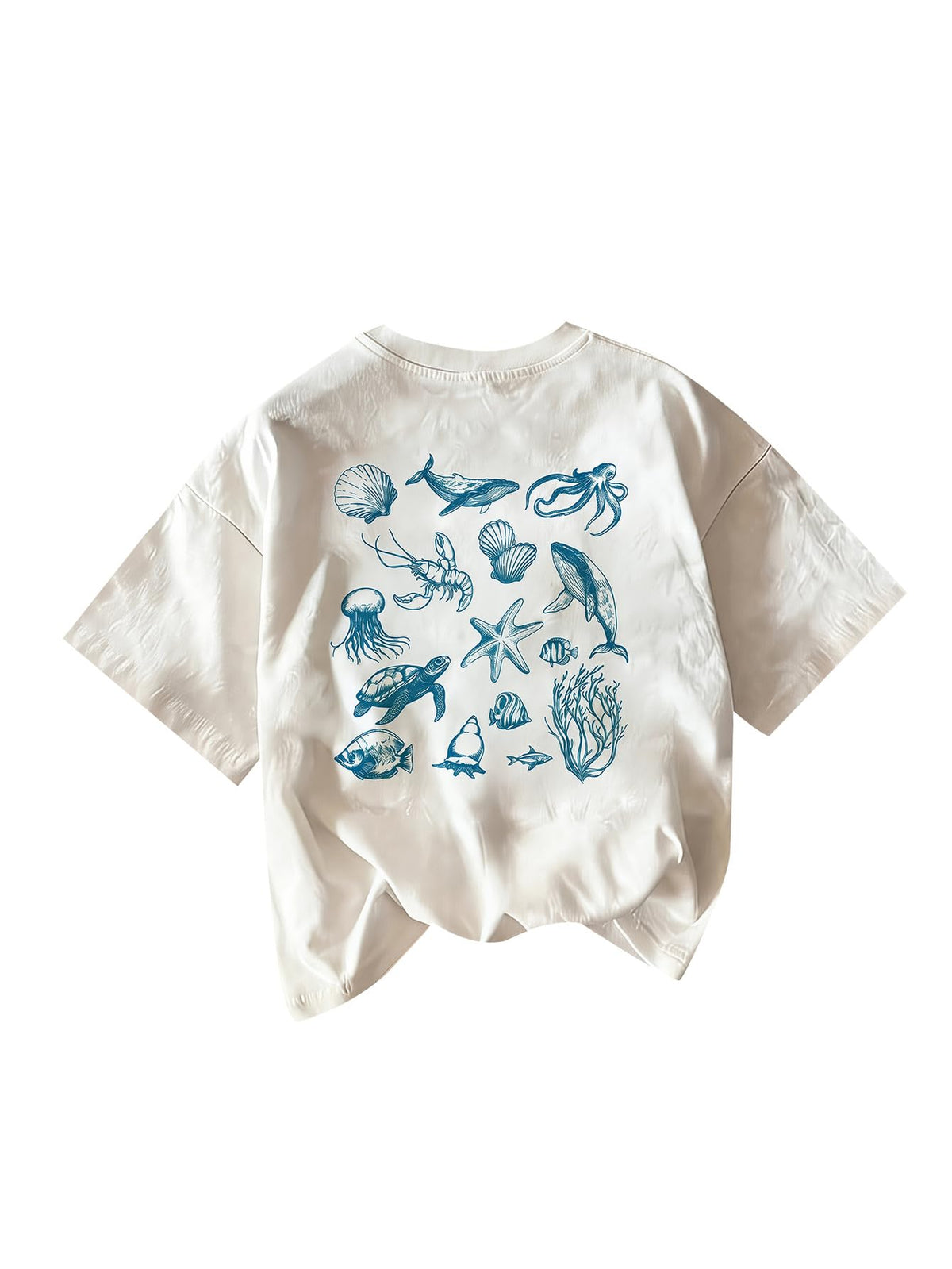 RoseSeek Women's Graphic Letter Tee Crew Neck Trendy Summer Vintage T Shirt | Drop Shoulder, Short Sleeve Car Print Top, Graphic Tees for Women, Y2k Vintage Tshirts