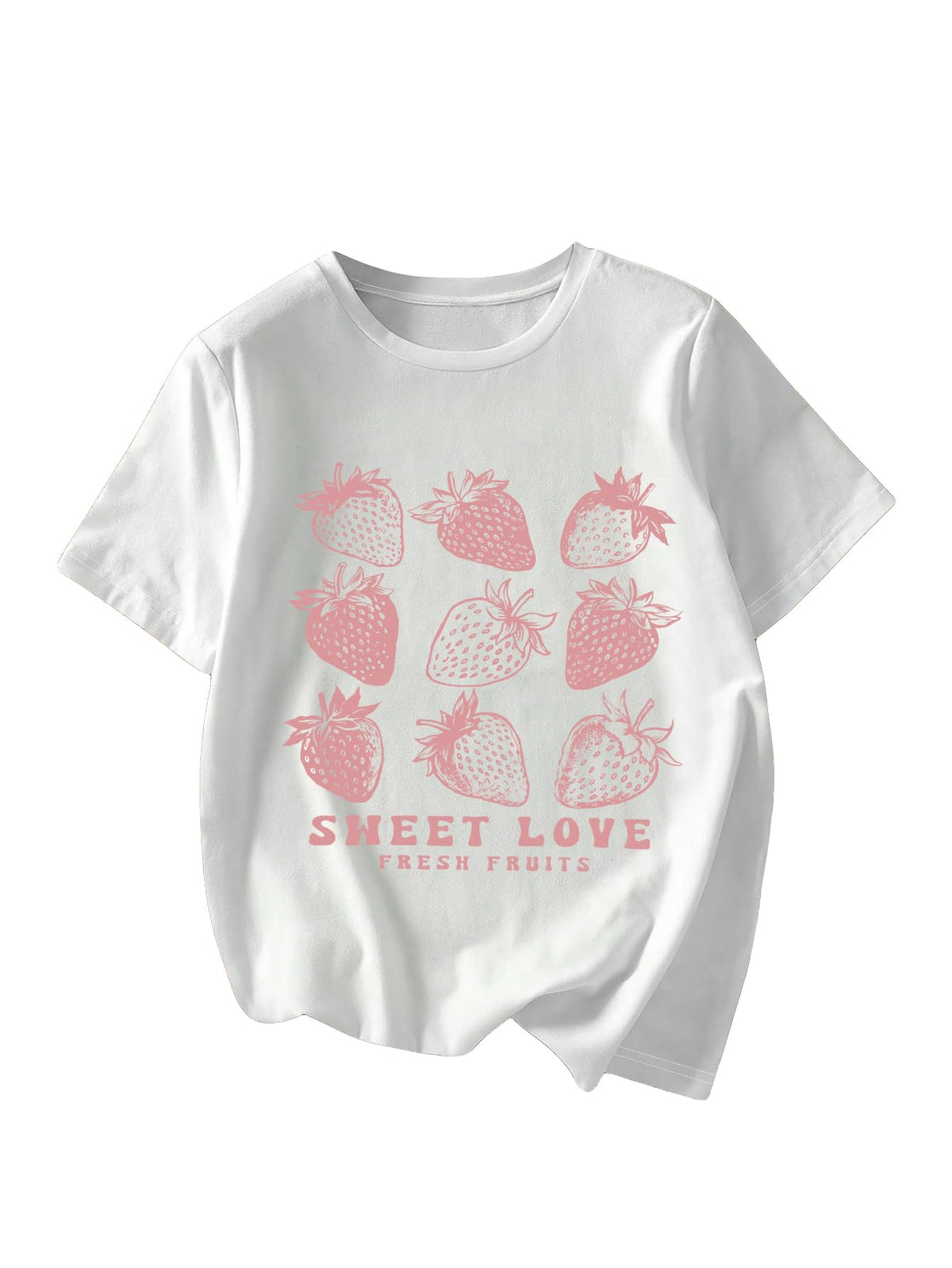 RoseSeek Women's Graphic Letter Tee Crew Neck Trendy Summer Vintage T Shirt | Drop Shoulder, Short Sleeve Car Print Top, Graphic Tees for Women, Y2k Vintage Tshirts