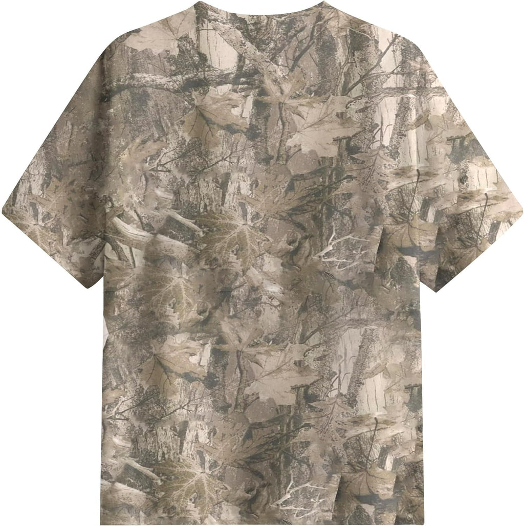 Womens Camo Shirt Oversized Maple Leaf Short Sleeve T Shirts Tops | Loose Fit,White Camo T-Shirt,Crew Neck,Half Sleeve,Everyday Outfits,Gym,Workout,Home,Work,Hiking,2026 Basic Tee