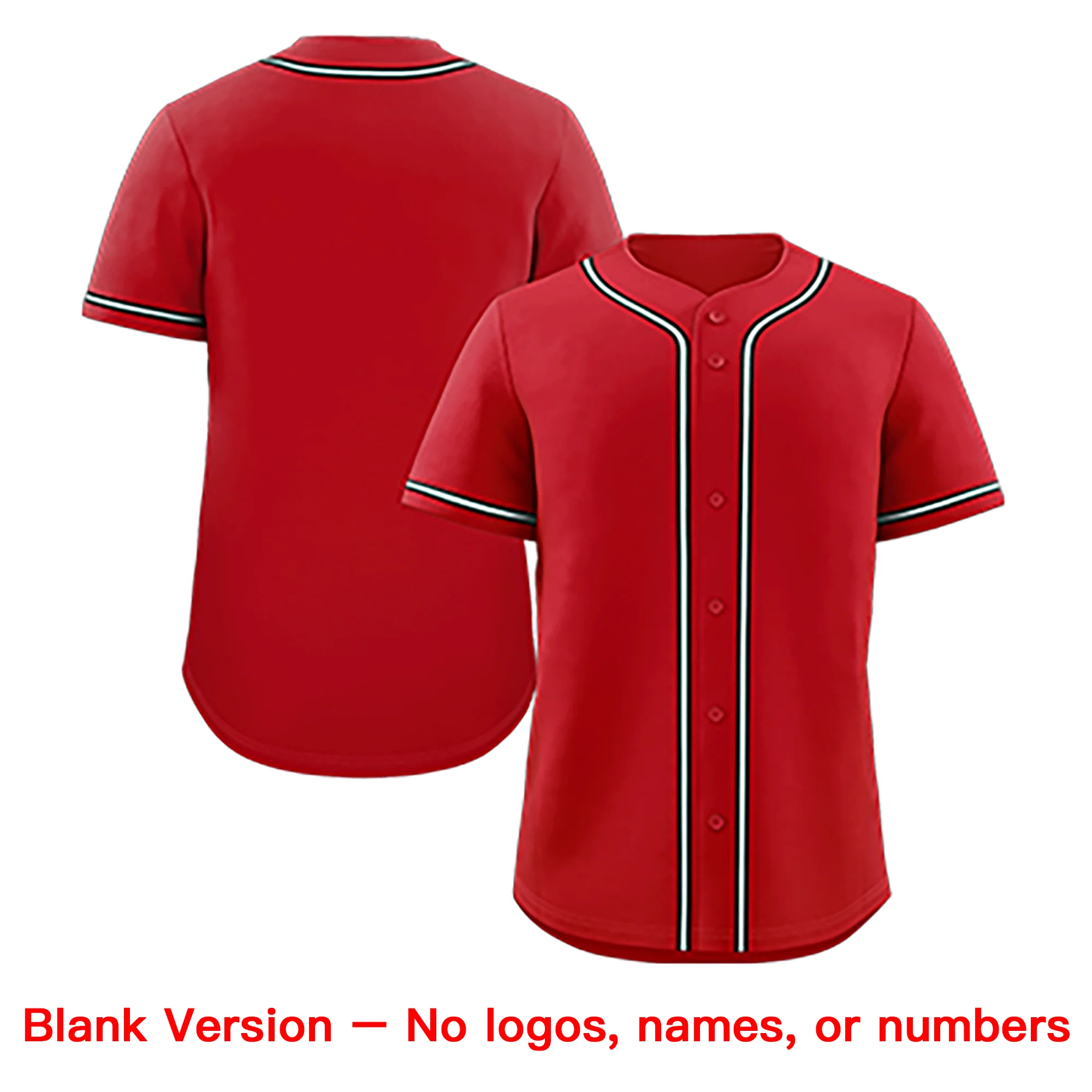 Hcwe Custom Red Black-White Solider Classic Style Authentic Baseball Jersey