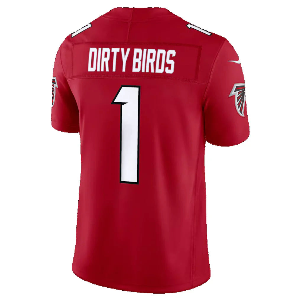 A.Falcons #1 Dirty Birds Red Team Vapor F.U.S.E. Stitched Limited Jersey