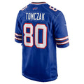 B.Bills #80 Max Tomczak Royal Team Game Jersey