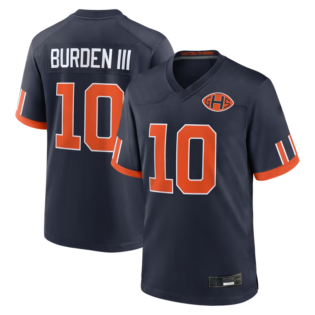 Reast C.Bears #10 Luther Burden III Navy 2026 Rivalries Collection Game Stitched Jerseys