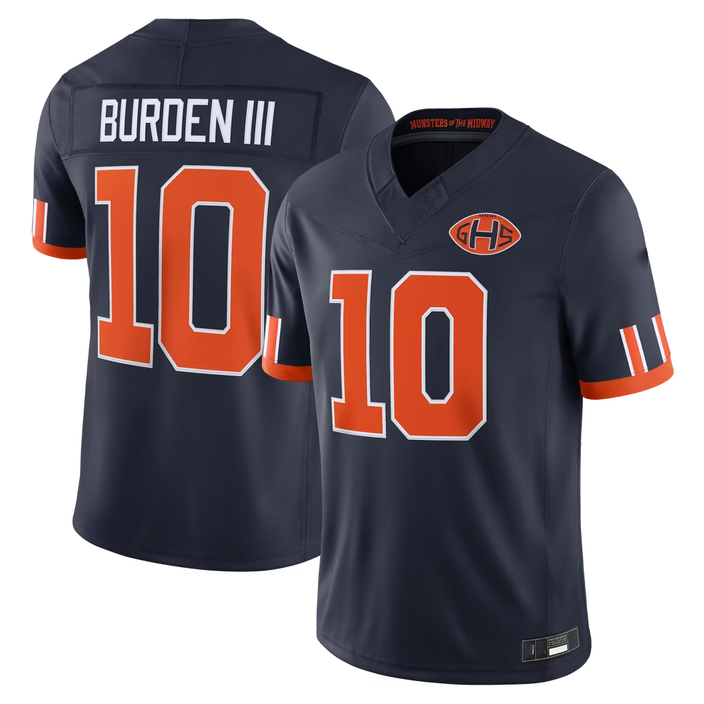 Reast C.Bears #10 Luther Burden III Navy 2026 Rivalries Collection Limited Stitched Jerseys