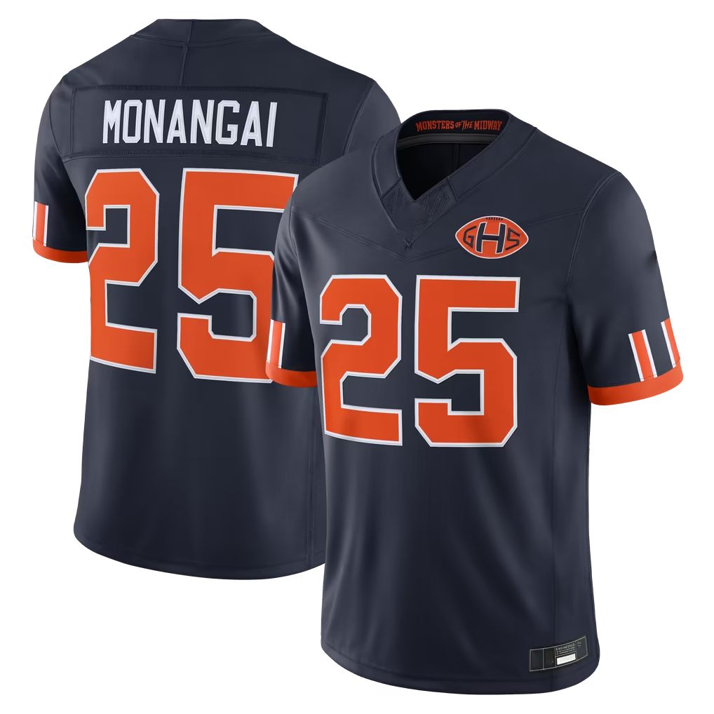 Reast C.Bears #25 Kyle Monangai Navy 2026 Rivalries Collection Stitched Limited Stitched Jerseys