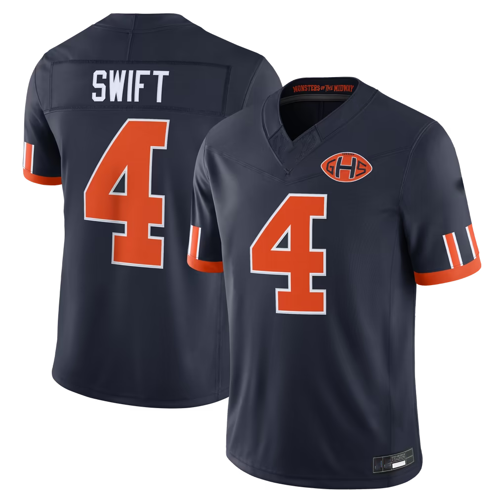 Reast C.Bears #4 D'Andre Swift Navy 2026 Rivalries Collection Limited Stitched Jerseys