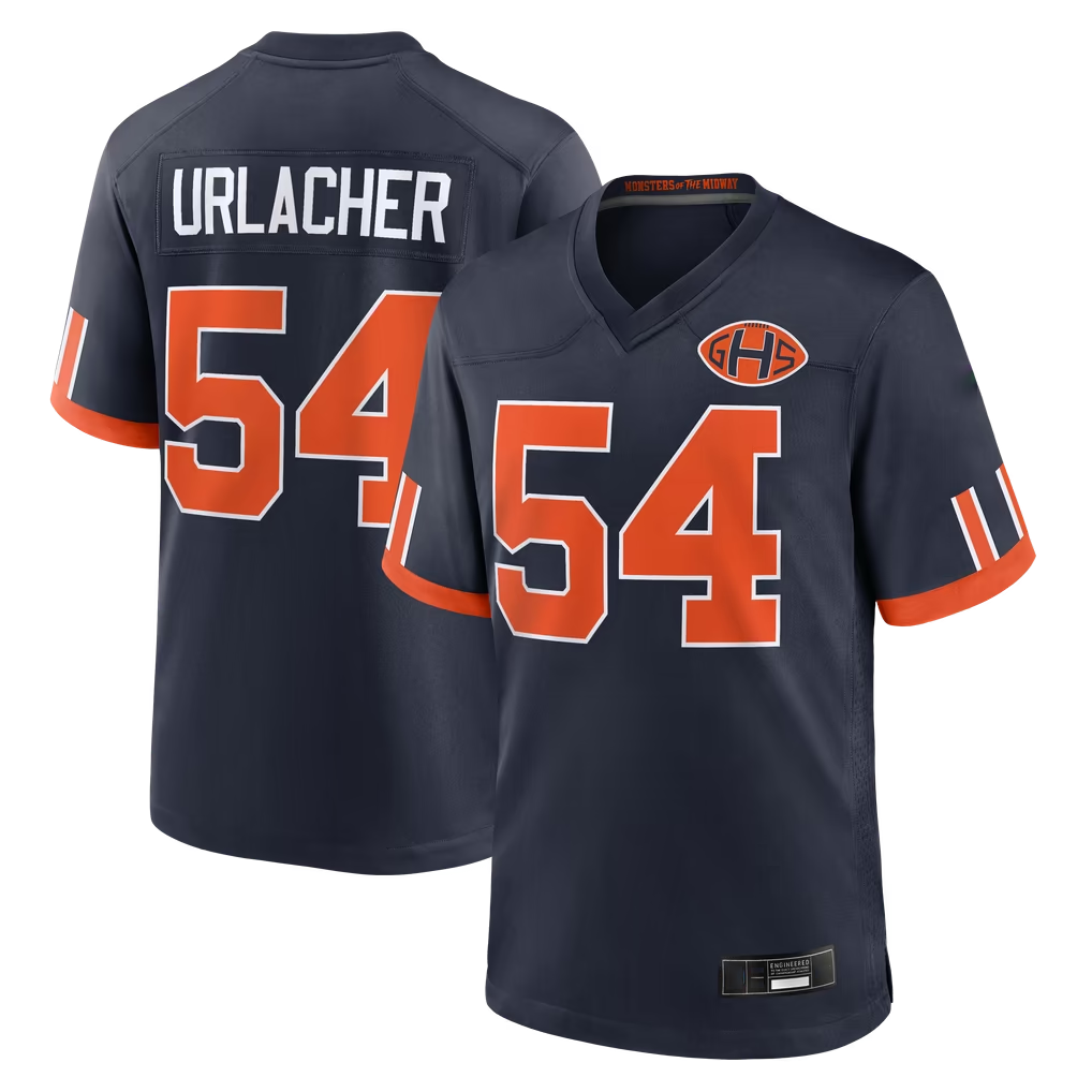 Reast C.Bears #54 Brian Urlacher Navy 2026 Rivalries Collection Game Stitched Jerseys