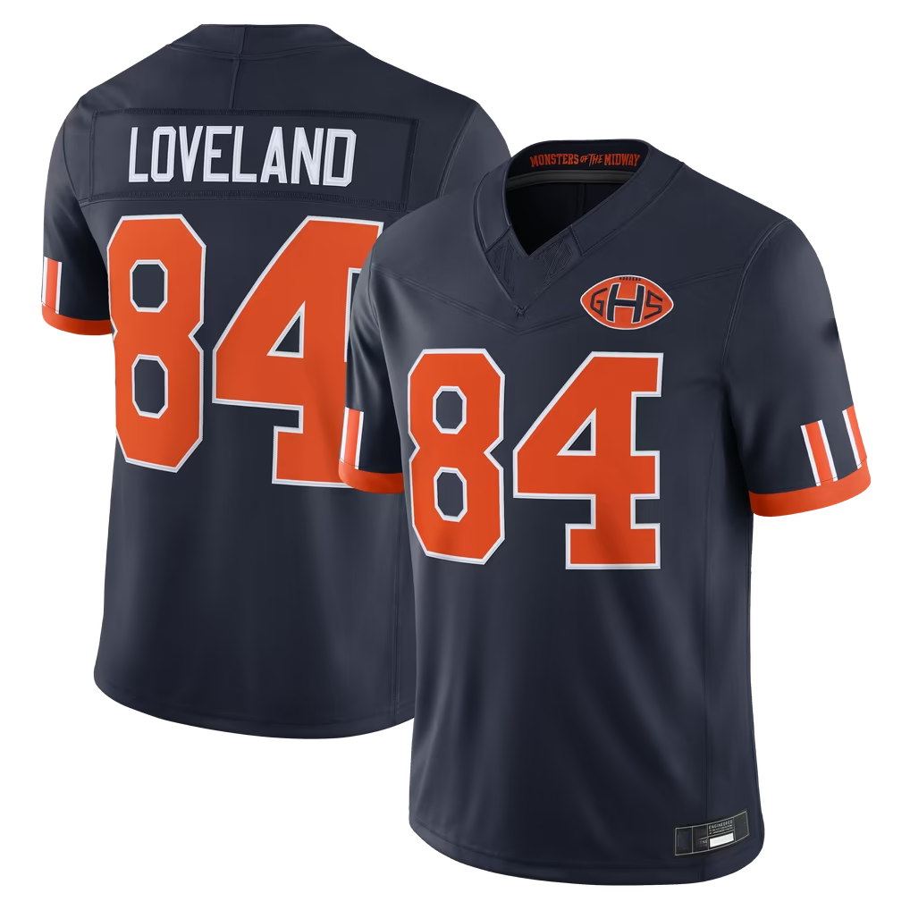 Reast C.Bears #84 Colston Loveland Navy 2026 Rivalries Collection Limited Stitched Jerseys