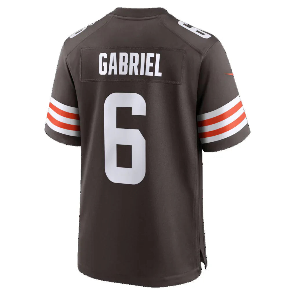 C.Browns #6 Dillon Gabriel Brown Team Game Jersey