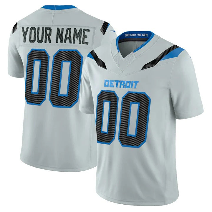 Reast Custom D.Lions Silver 2026 Rivalries Vapor Limited Jersey - All Stitched