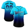 Hcwe Custom Powder Blue Navy-Black Gradient Fashion Authentic Baseball Jersey