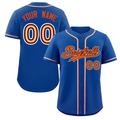 Hcwe Custom Royal Orange-White Classic Style Authentic Baseball Jersey