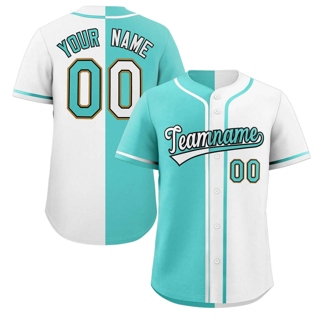 Hcwe Custom Split Baseball Jersey Button Down Stitched Personalized Shirts for AdultsBoy