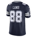 D.Cowboys #88 CeeDee Lamb Navy Team Vapor F.U.S.E. Stitched Limited Jersey