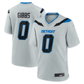 Reast D.Lions #0 Jahmyr Gibbs Silver 2026 Rivalries Collection Game Stitched Jerseys