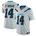 Reast D.Lions #14 Amon-Ra St. Brown Silver 2026 Rivalries Collection Limited Stitched Jerseys