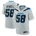 Reast D.Lions #58 Penei Sewell Silver 2026 Rivalries Collection Game Stitched Jerseys