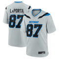 Reast D.Lions #87 Sam LaPorta Silver 2026 Rivalries Collection Game Stitched Jerseys