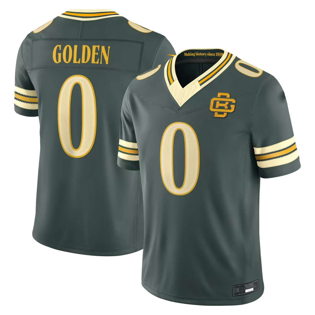 Reast GB.Packers #0 Matthew Golden Green 2026 Rivalries Collection Limited Stitched Jerseys
