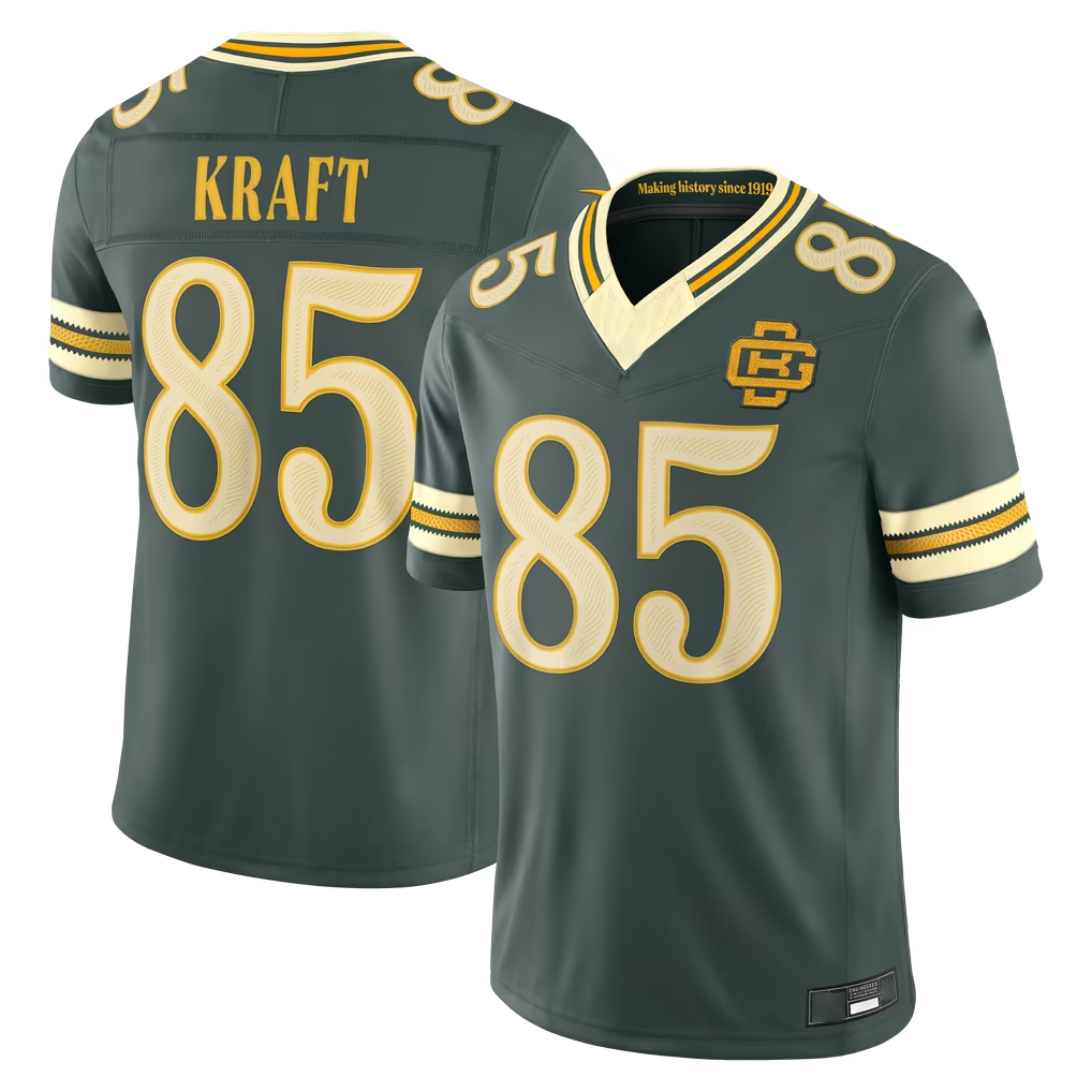 Reast GB.Packers #85 Tucker Kraft Green 2026 Rivalries Collection Limited Stitched Jerseys