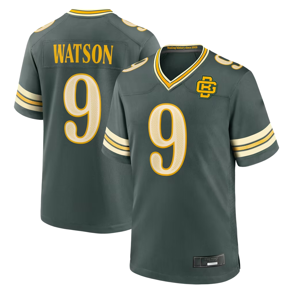 Reast GB.Packers #9 Christian Watson Green 2026 Rivalries Collection Game Stitched Jerseys