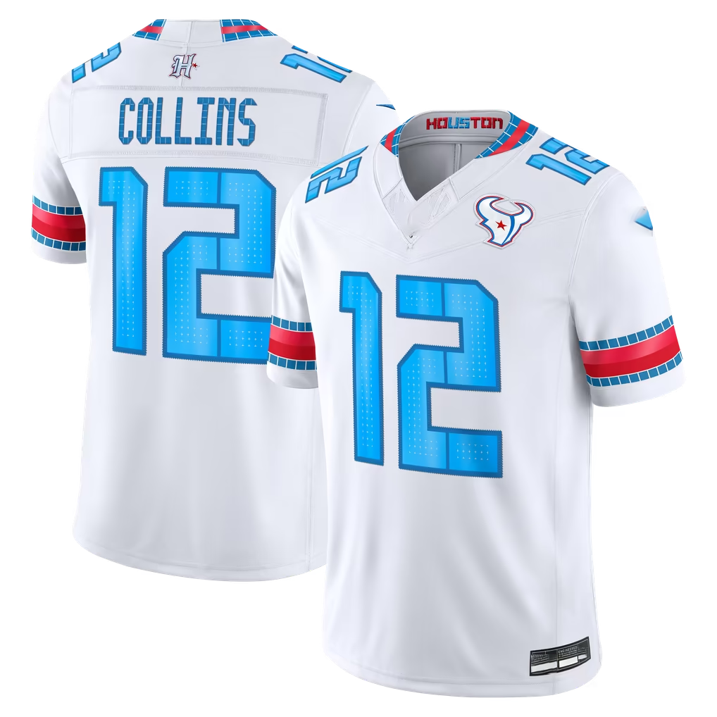 Reast H.Texans #12 Nico Collins White 2026 Rivalries Collection Limited Stitched Jerseys