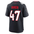 H.Texans #47 Louis Hansen Navy Team Game Jersey