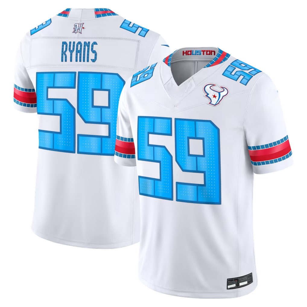 Reast H.Texans #59 DeMeco Ryans White 2026 Rivalries Collection Limited Stitched Jerseys