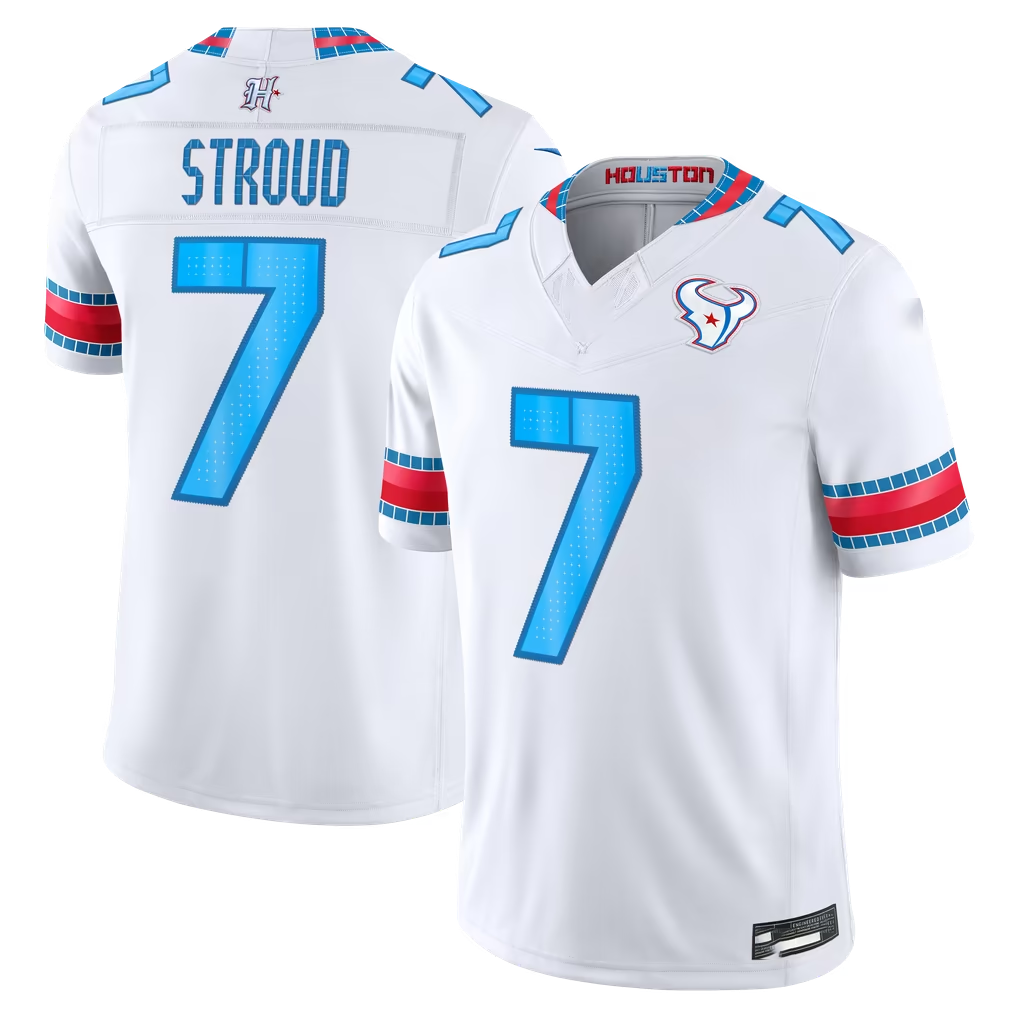 Reast H.Texans #7 C.J. Stroud White 2026 Rivalries Collection Limited Stitched Jerseys