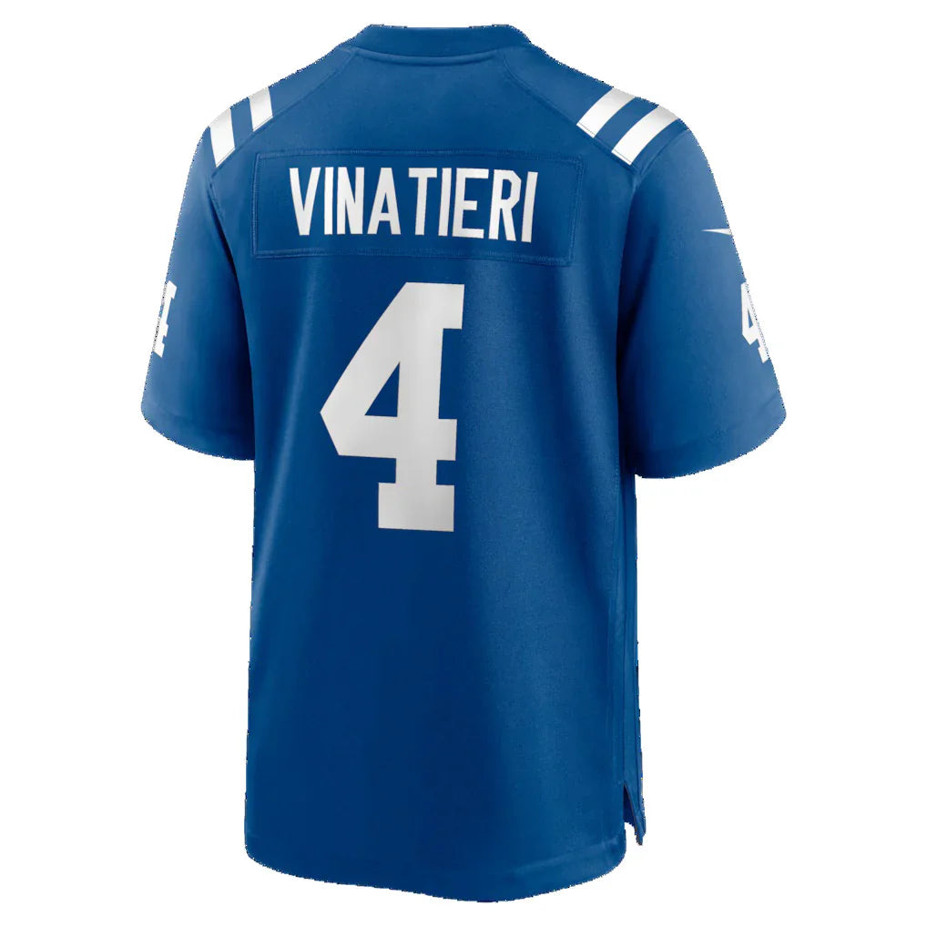IN.Colts #4 Adam Vinatieri Royal Team Retired Game Jersey