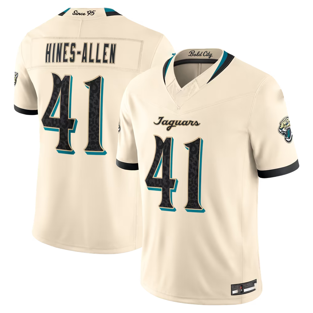 Reast J.Jaguars #41 Josh Hines-Allen Natural 2026 Rivalries Collection Limited Stitched Jerseys