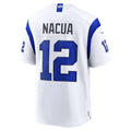 LA.Rams #12 Puka Nacua Fearsome White Game Jersey