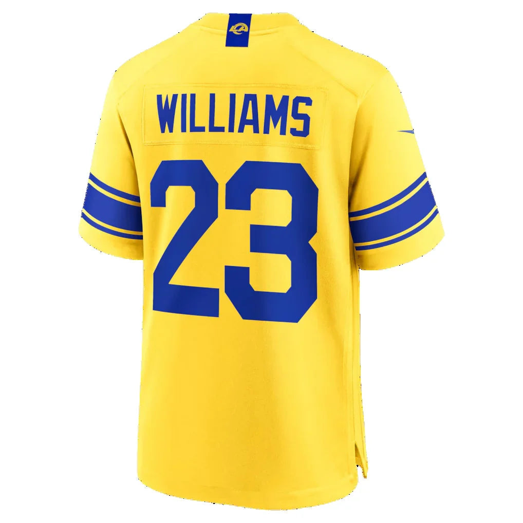 LA.Rams #23 Kyren Williams Classic Sol Game Jersey