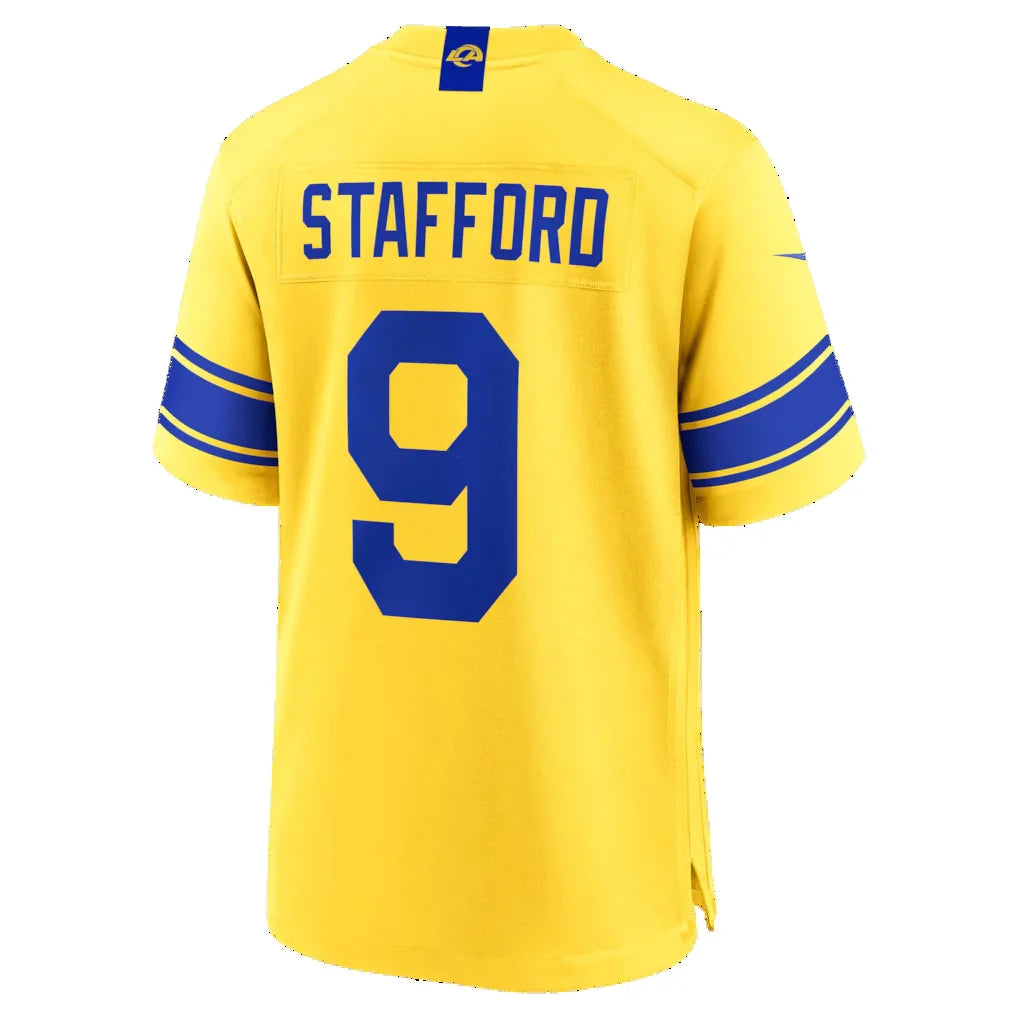 LA.Rams #9 Matthew Stafford Classic Sol Game Jersey