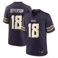 Reast MN.Vikings #18 Justin Jefferson Purple 2026 Rivalries Collection Game Stitched Jerseys