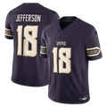 Reast MN.Vikings #18 Justin Jefferson Purple 2026 Rivalries Collection Limited Stitched Jerseys
