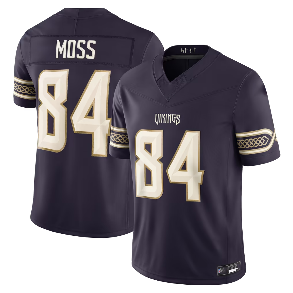 Reast MN.Vikings #84 Randy Moss Purple 2026 Rivalries Collection Limited Stitched Jerseys