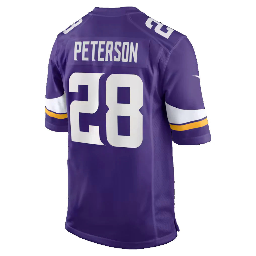 MN.Vikings #28 Adrian Peterson Purple Team Retired Game Jersey