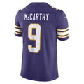 MN.Vikings #9 J.J. McCarthy Purple Alternate Classic Vapor F.U.S.E. Stitched Limited Jersey