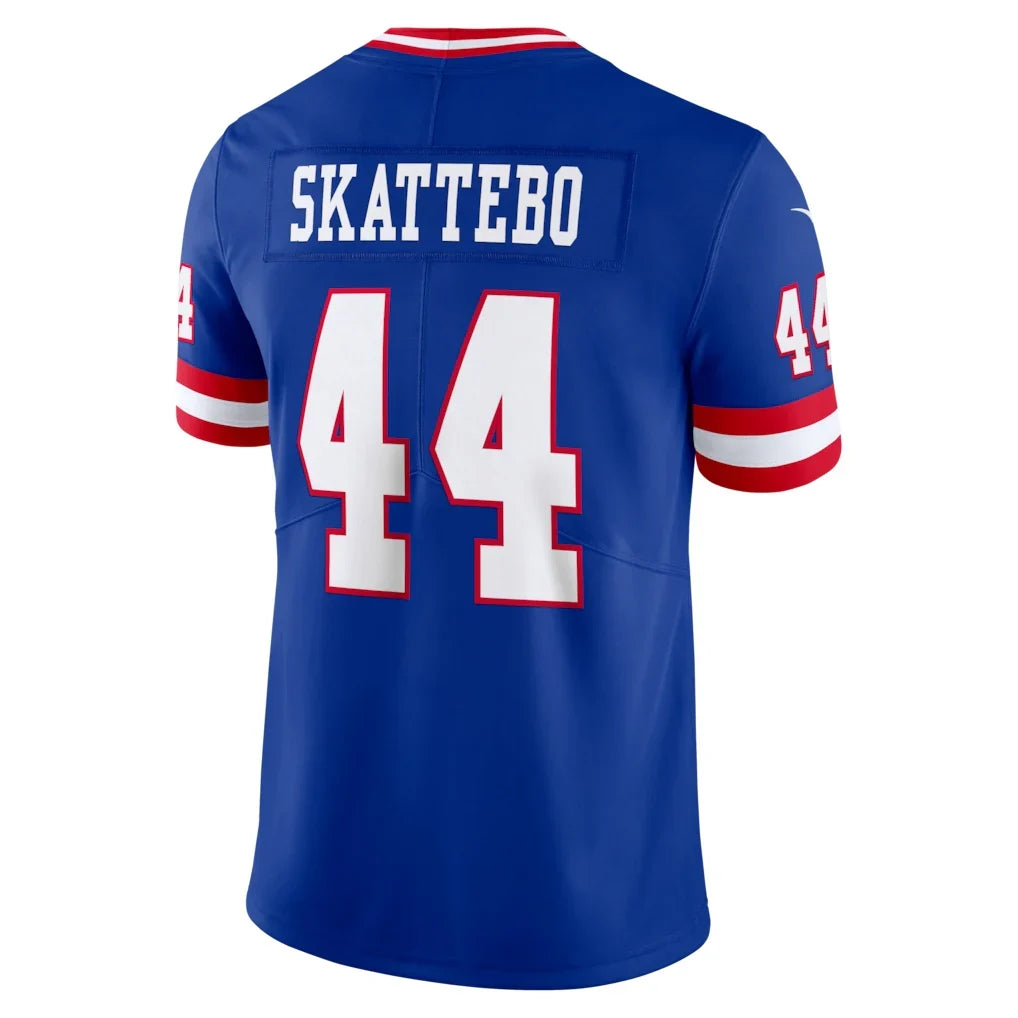 NY.Giants #44 Cam Skattebo Royal Legacy Vapor Untouchable Stitched Limited Jersey