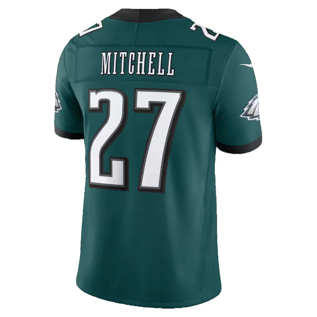 P.Eagles #27 Quinyon Mitchell Midnight Green Team Vapor F.U.S.E. Stitched Limited Jersey