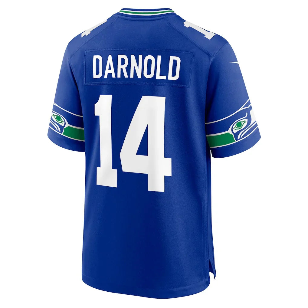 S.Seahawks #14 Sam Darnold Royal Alternate Game Player Jersey