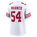 SF.49ers #54 Fred Warner White 80th Anniversary Game Jersey