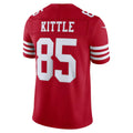 SF.49ers #85 George Kittle Scarlet Team Vapor F.U.S.E. Stitched Limited Jersey